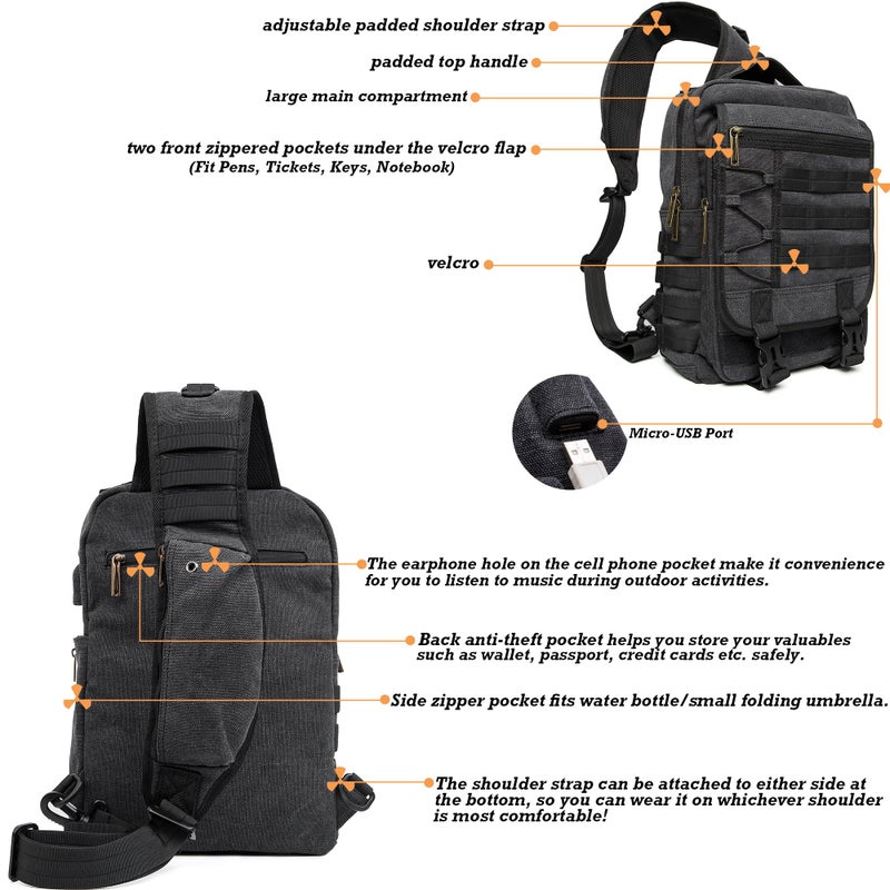 NICGID Tactical Military Backpack Large Daypack Molle Army Assault Pack Bug Out Bag Water Resistant Travel Fishing Hiking Trekking Rucksack - Image 4